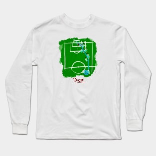 Maradona: Football art (paint) Long Sleeve T-Shirt